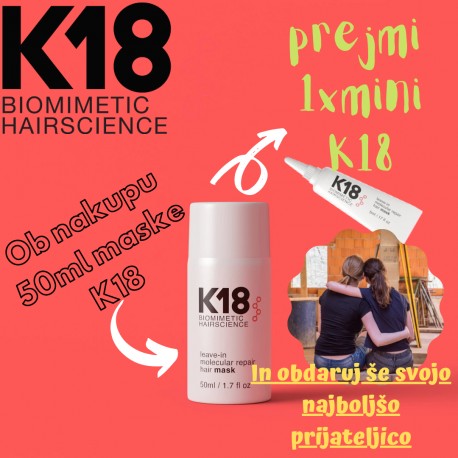 K18 Molecular Repair Mask 50ml + 1X MINI K18 GRATIS